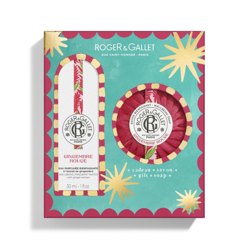 Roger&Gallet Coffret Natal 2025 Gingembre Rouge | Água Perfumada 30ml + Sabonete 100g