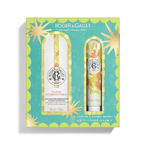 Roger&Gallet Coffret Natal 2025 Fleur d'Osmanthus | Água Perfumada 30ml + Creme Mãos 30ml