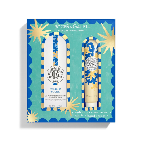 Roger&Gallet Coffret Natal 2025 Vanille Soleil | Água Perfumada 30ml + Creme Mãos 30ml