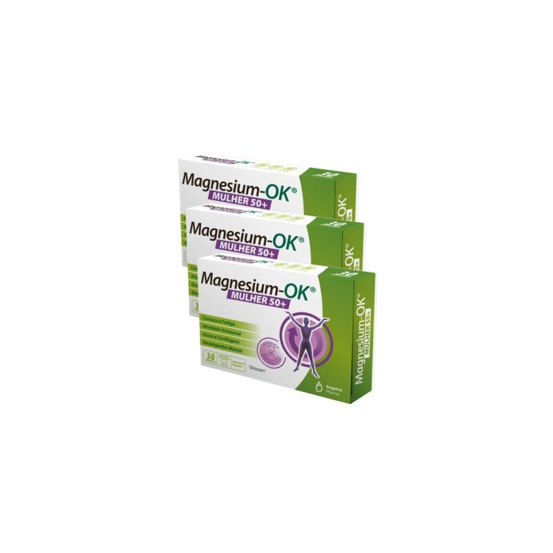 Magnesium-OK Mulher 50+ 3 X 30 Comprimidos