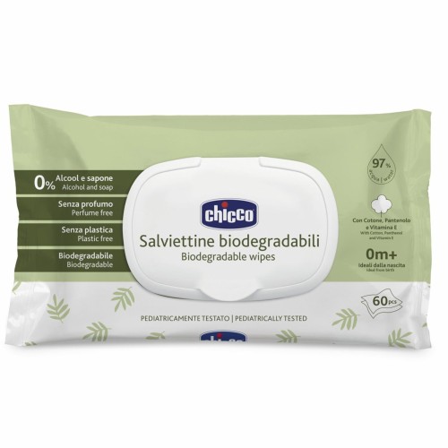 Chicco Toalhitas Biodegradáveis 0+ x 60 unidades