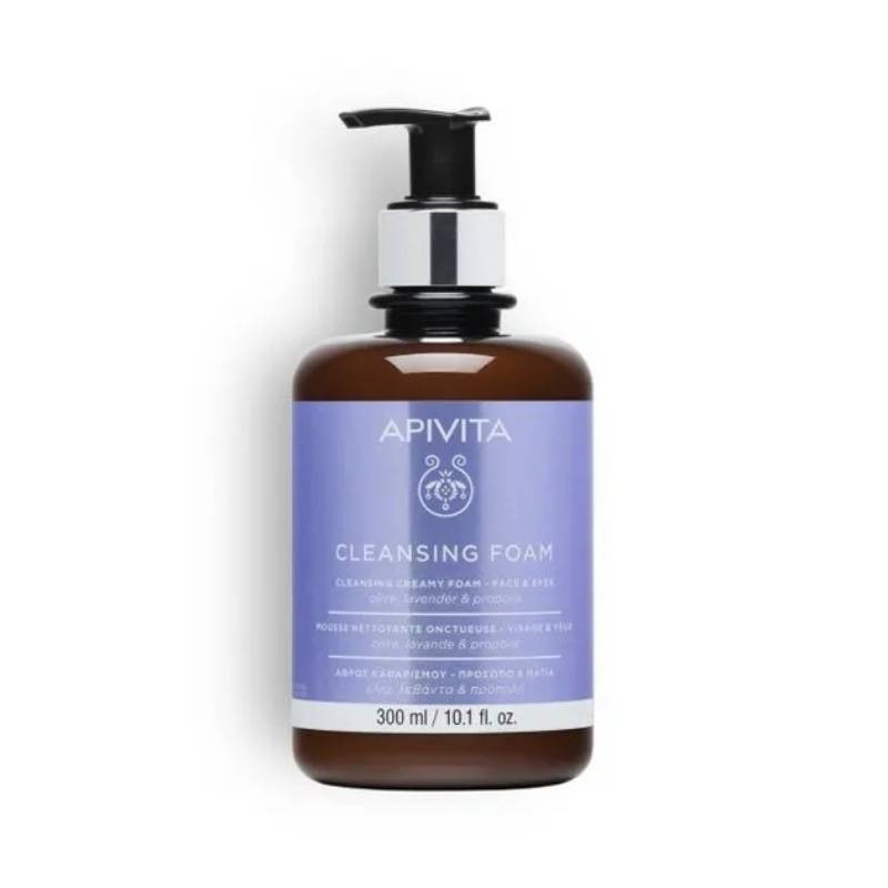 Apivita Espuma de Limpeza Rosto e Olhos 300ml