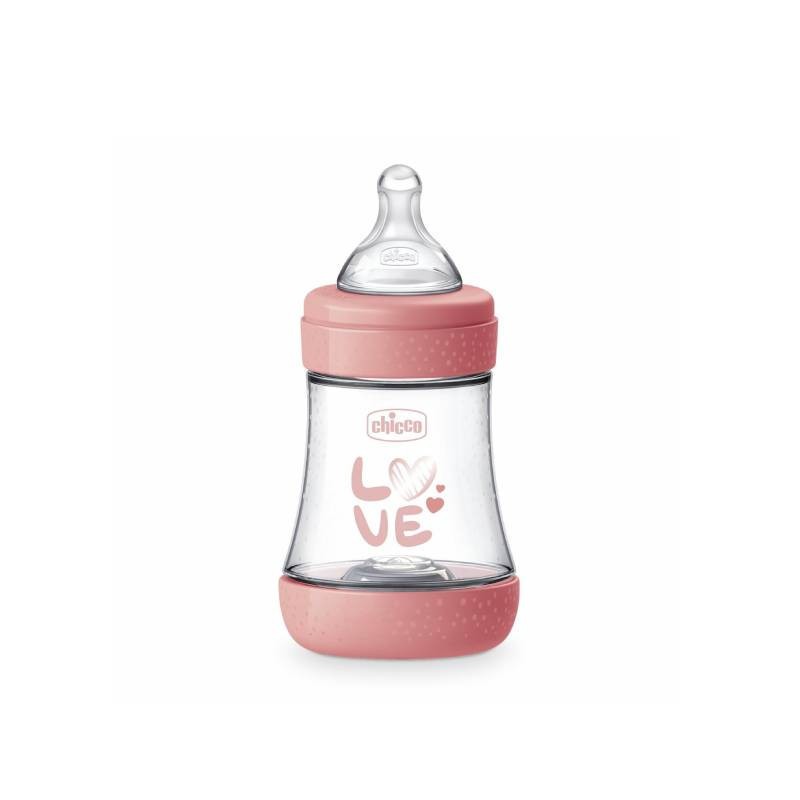 Chicco Biberão Perfect 5 150ml Rosa | Fluxo Lento +0M Anticólicas