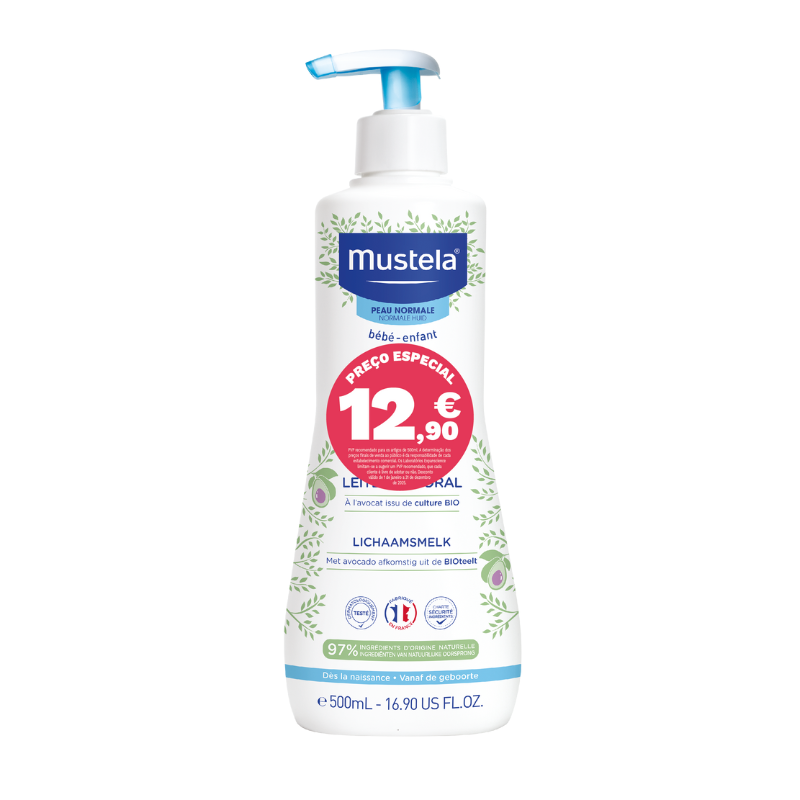 Mustela Hydra Bebé Leite Corporal 500ml | Nutrição Diária