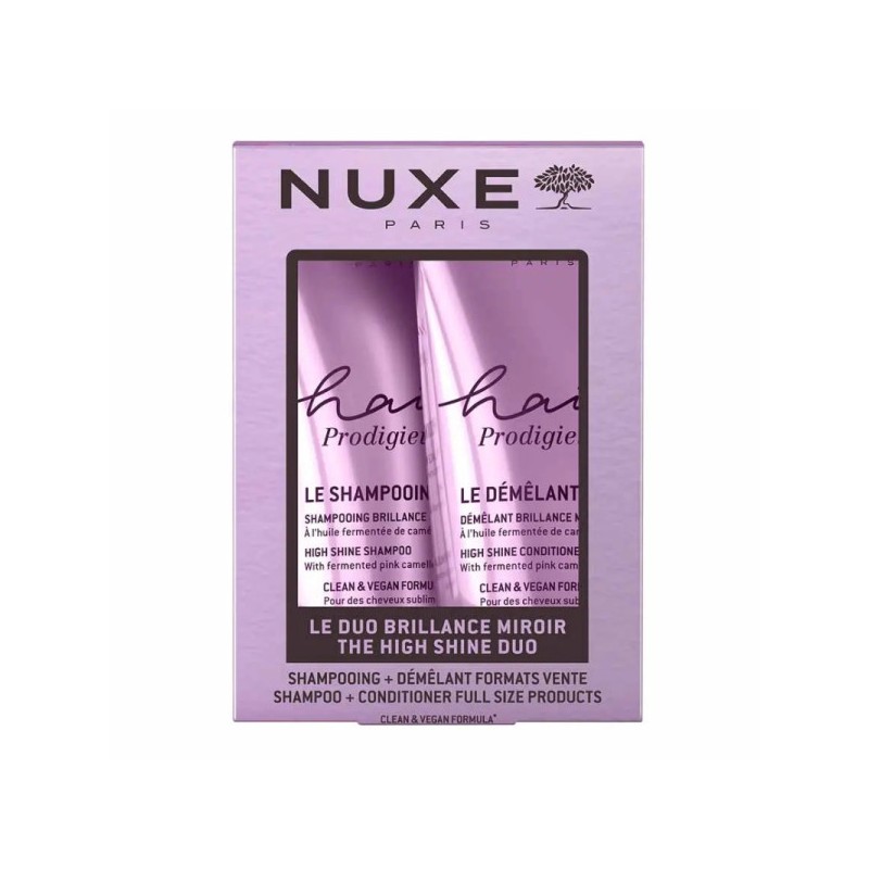 Nuxe Hair Prodigieux Efeito Brilho (Pack Champô + Amaciador)