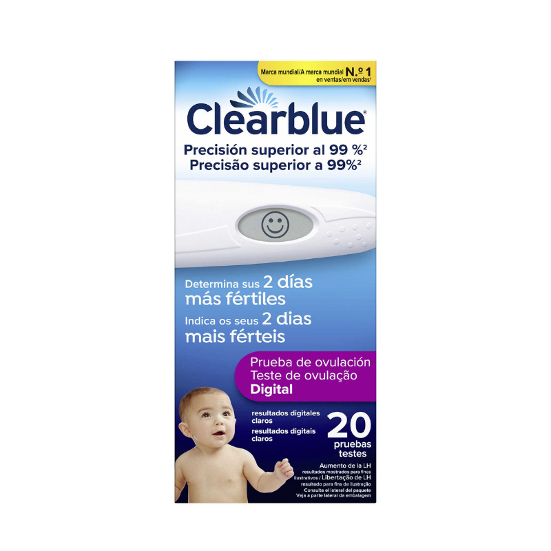 Clearblue Teste de Ovulação Digital 20 Testes | 99% Preciso