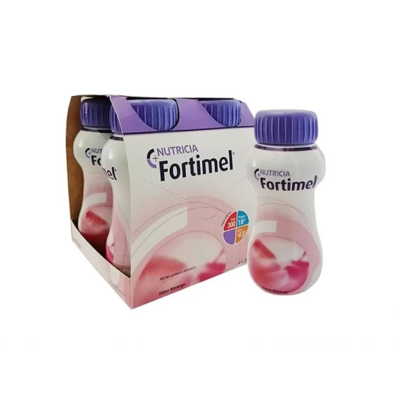Fortimel Solução Morango 4x200ml | Hipercalórico