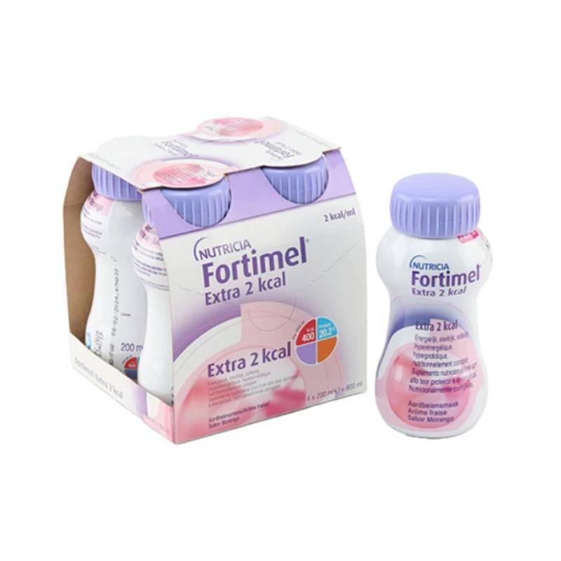 Fortimel Extra 2 kcal Morango 4x200ml | Hipercalórico