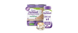 Nutricia Fortimel PlantBased Protein 2 Kcal Cappuccino Flavor Nutrition Supplement Malnutrition Bottles | 4 x 200 ml
