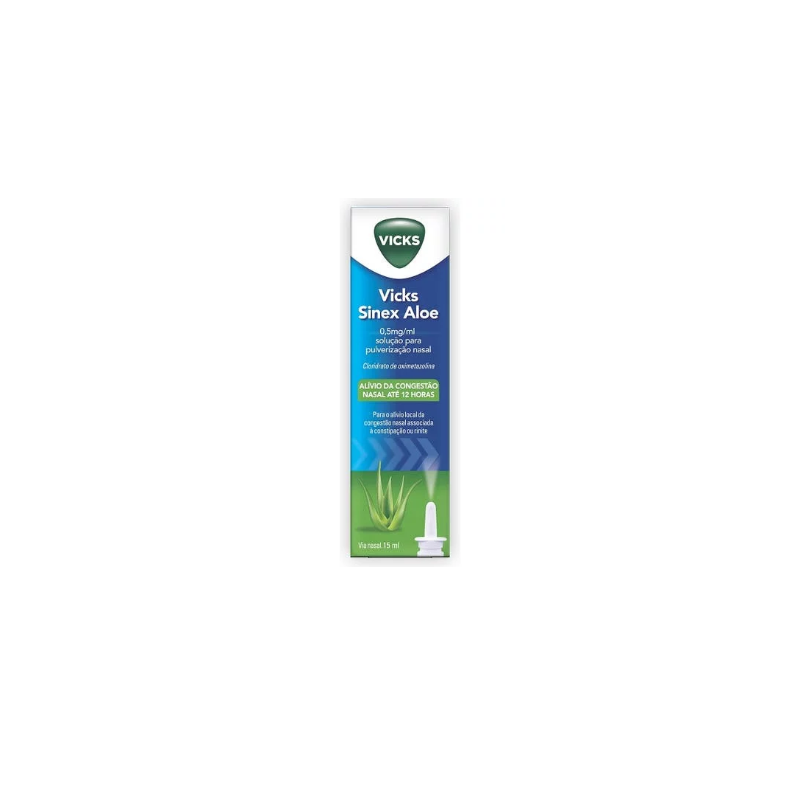 Vicks Sinex Aloé , 15 ml Sol pulv nasal