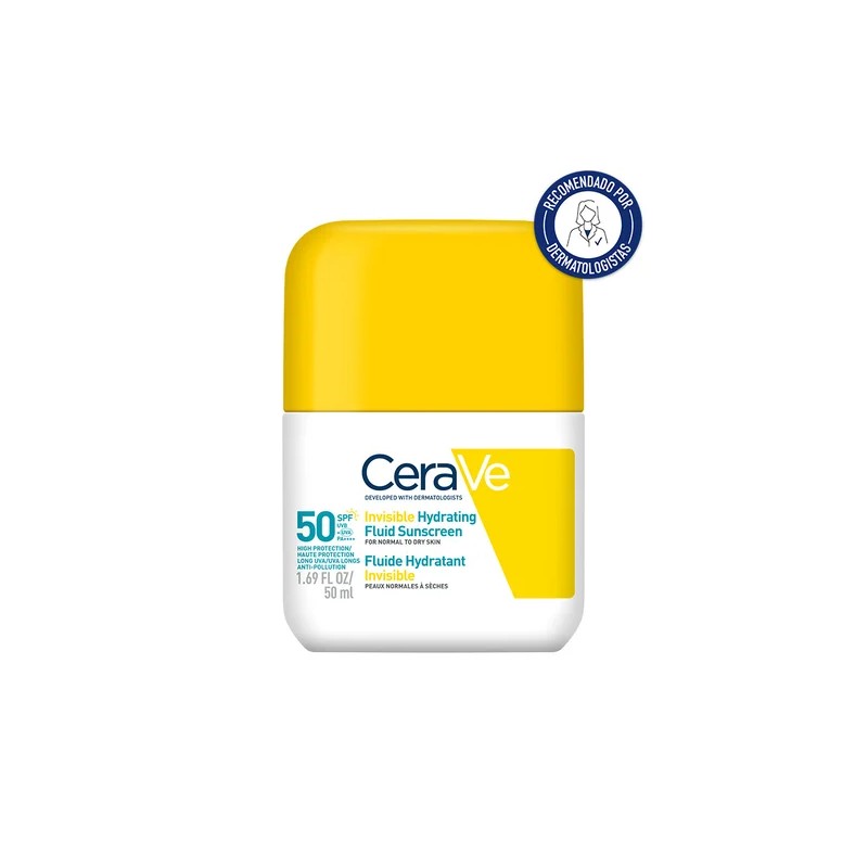 CeraVe Fluido Protetor Invisível SPF50 50ml – Proteção e hidratação