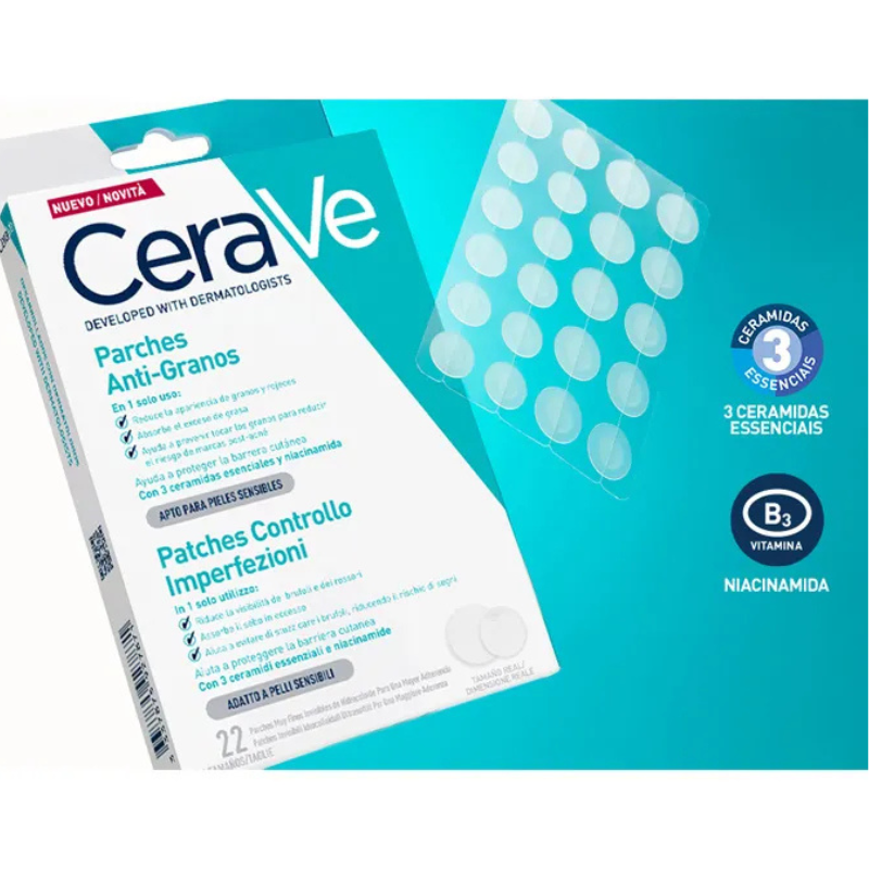 CeraVe Adesivos Anti-Borbulhas X22 – Redução de imperfeições
