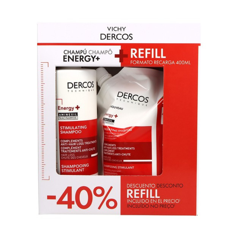 Vichy Dercos Estimulante Champô 400ml + Refill 400ml