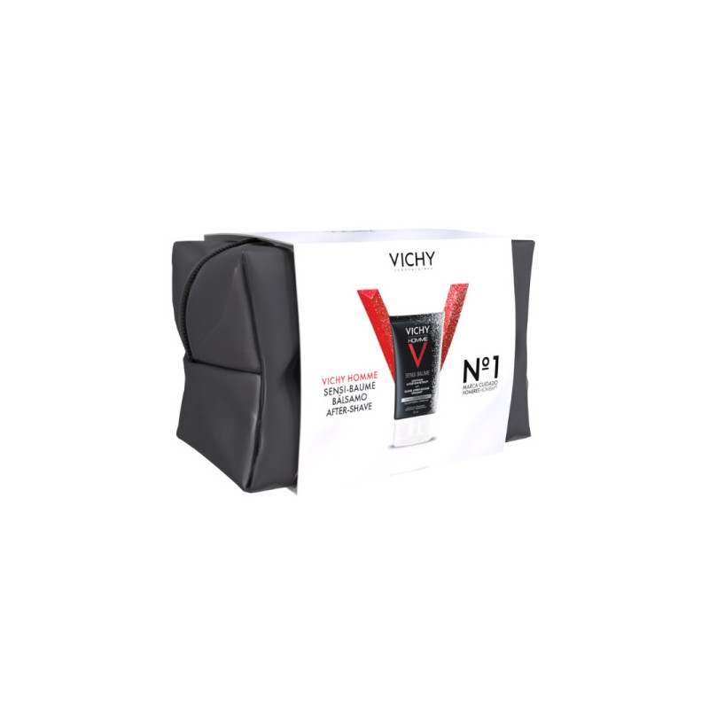 Vichy Homme Coffret Natal Sensi-Baume Bálsamo 75ml + Bolsa