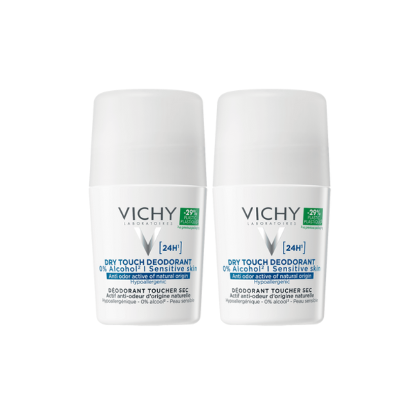 Vichy Pack Desodorizante Roll-On 24H Toque Seco 2x50ml