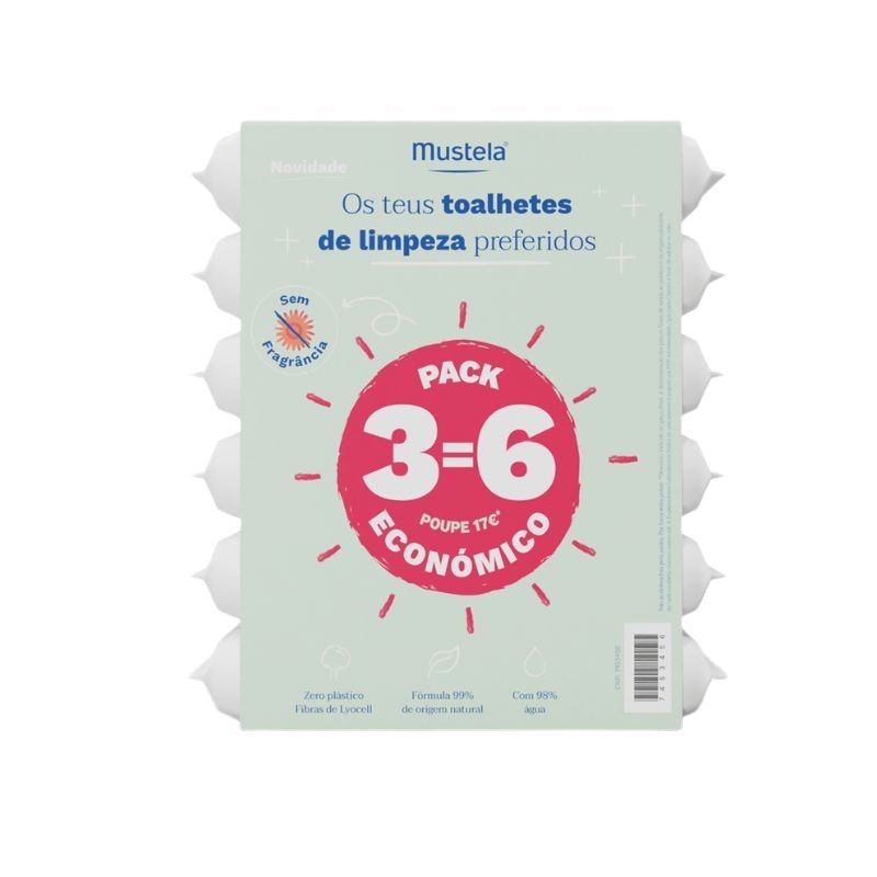 Mustela Toalhetes Limpeza S/Perfume