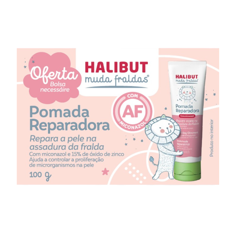 Halibut Muda Fralda Pda Repar100G+Bolsa