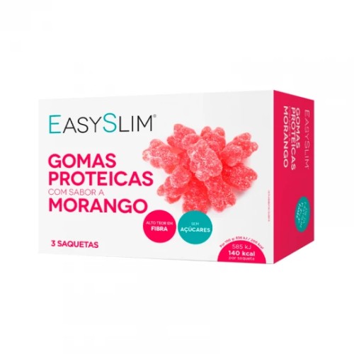 Easyslim Gomas Prot Morango 70G X3
