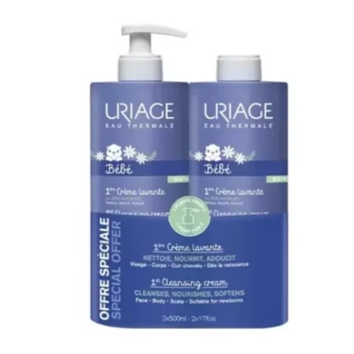 Uriage Bebe 1ºCr Lav + Eco Pack 500X2