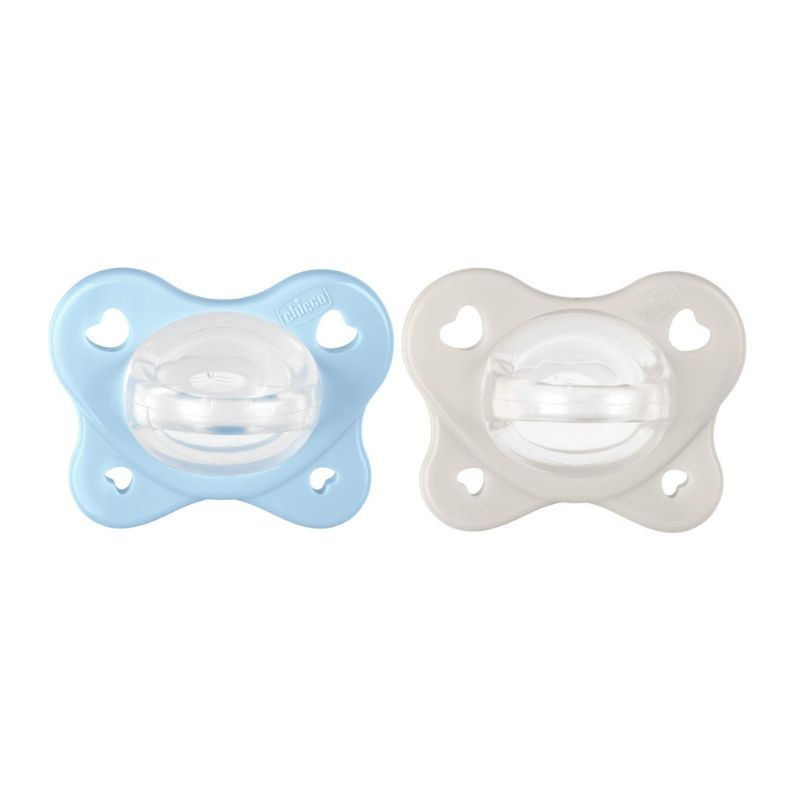 Chicco Chupeta Physio Dual Soft Azul 2-6M X2