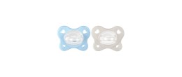 Chicco Chupeta Physio Dual Soft Azul 2-6M X2