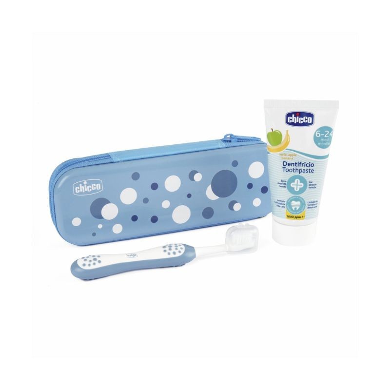 Chicco Conjunto Higiene Oral Azul 6M+
