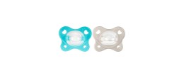 Chicco Chupeta Physio Dual Soft Azul 6-16M X2