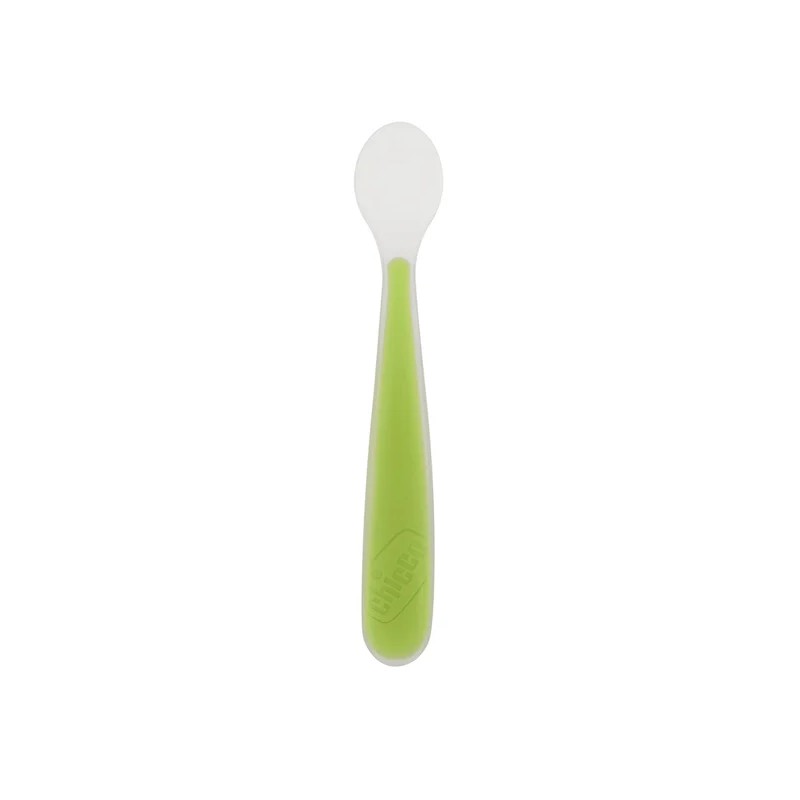 Chicco Colher Silicone Verde 6M+