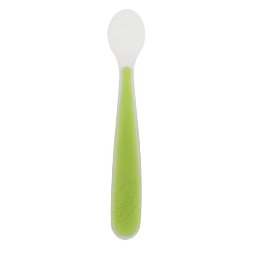Chicco Colher Silicone Verde 6M+