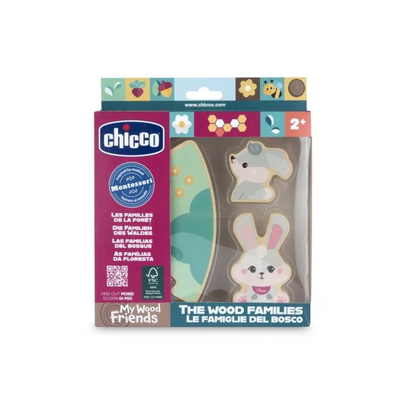Chicco Set Madeira Coelho Mãe X2