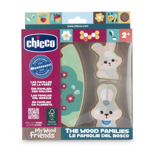 Chicco Set Madeira Coelho Pai X2