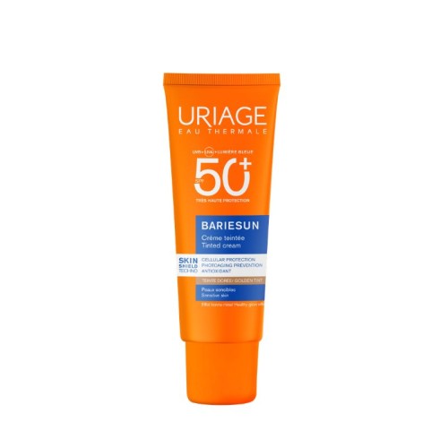 Uriage Bariésun Creme Cor SPF50+ Dourado 50ml | Proteção e Brilho