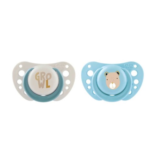 Chicco Chupeta Physio Air Azul 2-6M X2