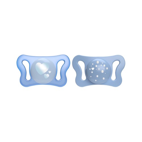 Chicco Chupeta Physio Micro Azul 0-2M X2