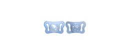 Chicco Chupeta Physio Micro Azul 0-2M X2