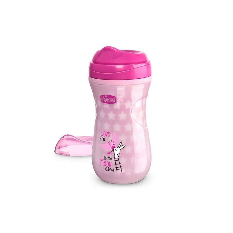 Chicco Copo Brilha no Escuro Rosa 14M+