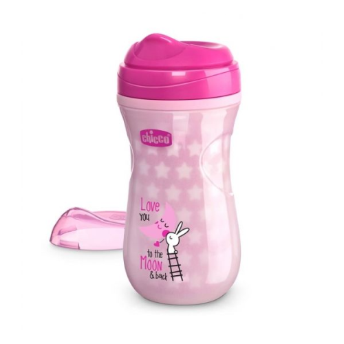 Chicco Copo Brilha no Escuro Rosa 14M+