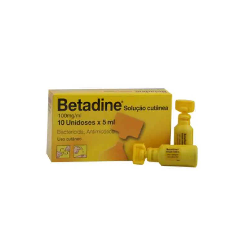 Betadine , 100 mg/ml 10 Frasco 5 ml Sol cutan