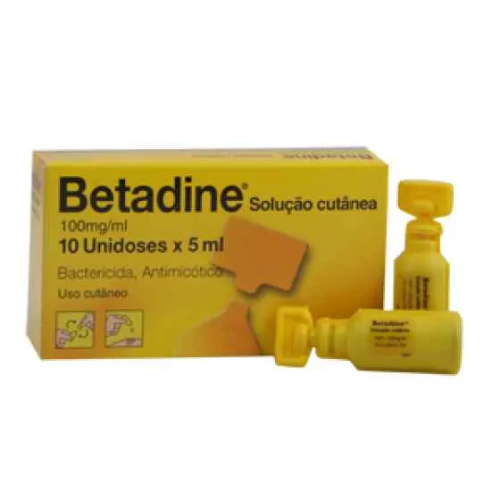 Betadine , 100 mg/ml 10 Frasco 5 ml Sol cutan