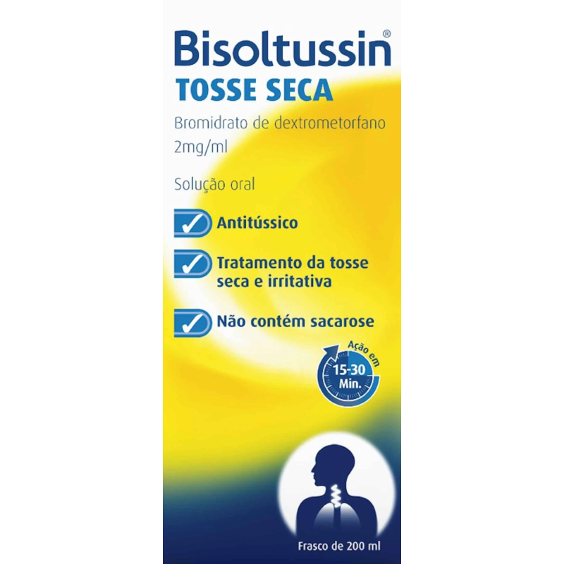 Bisoltussin Tosse Seca, 2 mg/mL-200 mL x 1 sol oral mL