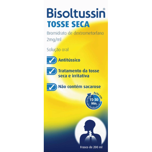 Bisoltussin Tosse Seca, 2 mg/mL-200 mL x 1 sol oral mL