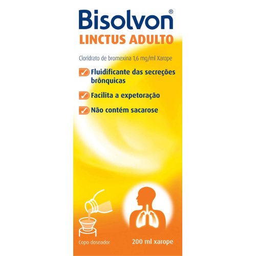 Bisolvon Linctus Adulto, 1,6 mg/mL-200mL x 1 xar mL