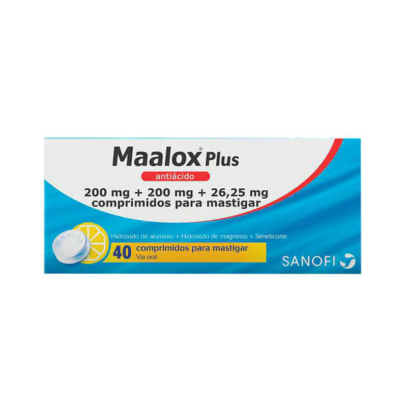 Maalox Plus, 200/200/26,25mg x 40 comp mast