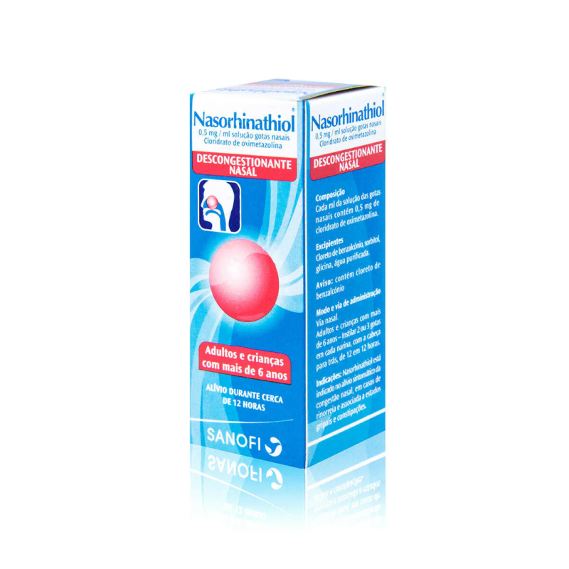 Nasorhinathiol, 0,5 mg/mL-15 mL x 1 sol nasal conta-gotas