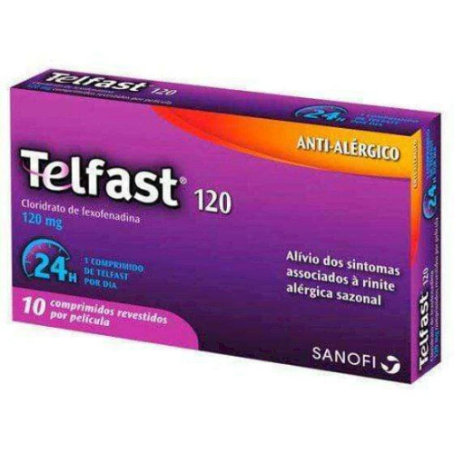 Telfast 120 , 120 mg Blister 10 Unidade(s) Comp revest pelic
