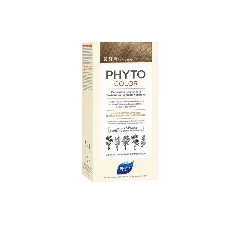 Phytocolor Color 9.8 Louro Mt Claro Bege