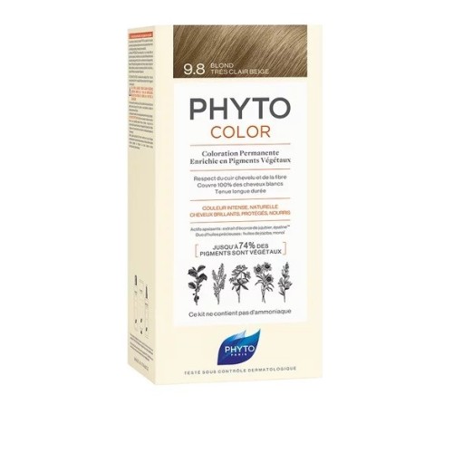 Phytocolor Color 9.8 Louro Mt Claro Bege