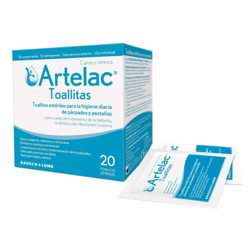 Artelac Toalhitas Limpeza Oftálmica X20