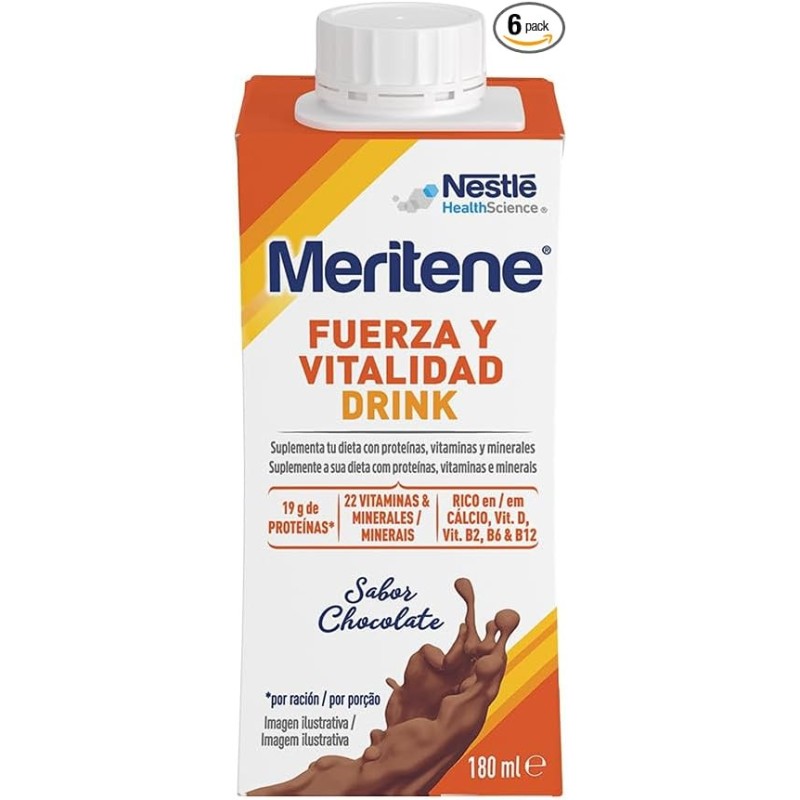 Meritene Força e Vitalidade Drink Chocolate | Pack x6