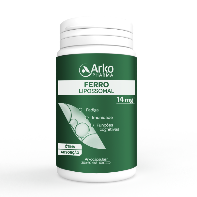 Arkocapsulas Ferro Lipossomal Caps X60